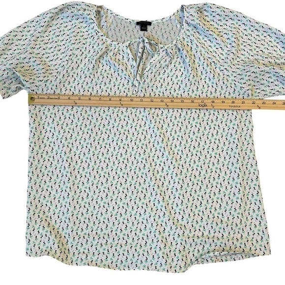 Floral Print Blouse Ann Taylor Large 💜 - Picture 4 of 8